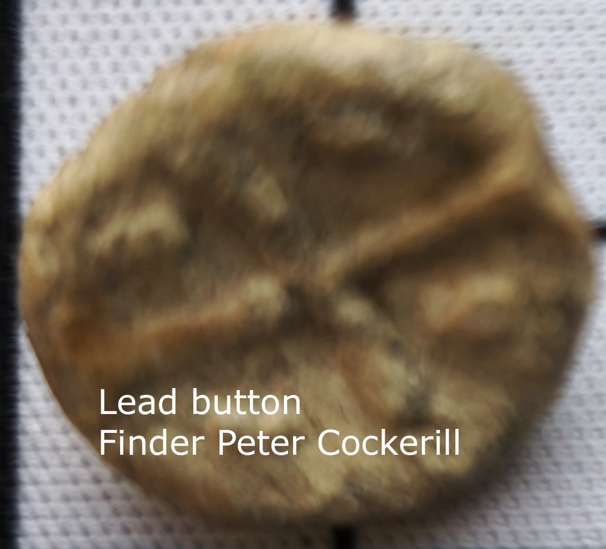 Lead Button Two Dales Metal Detecting Club